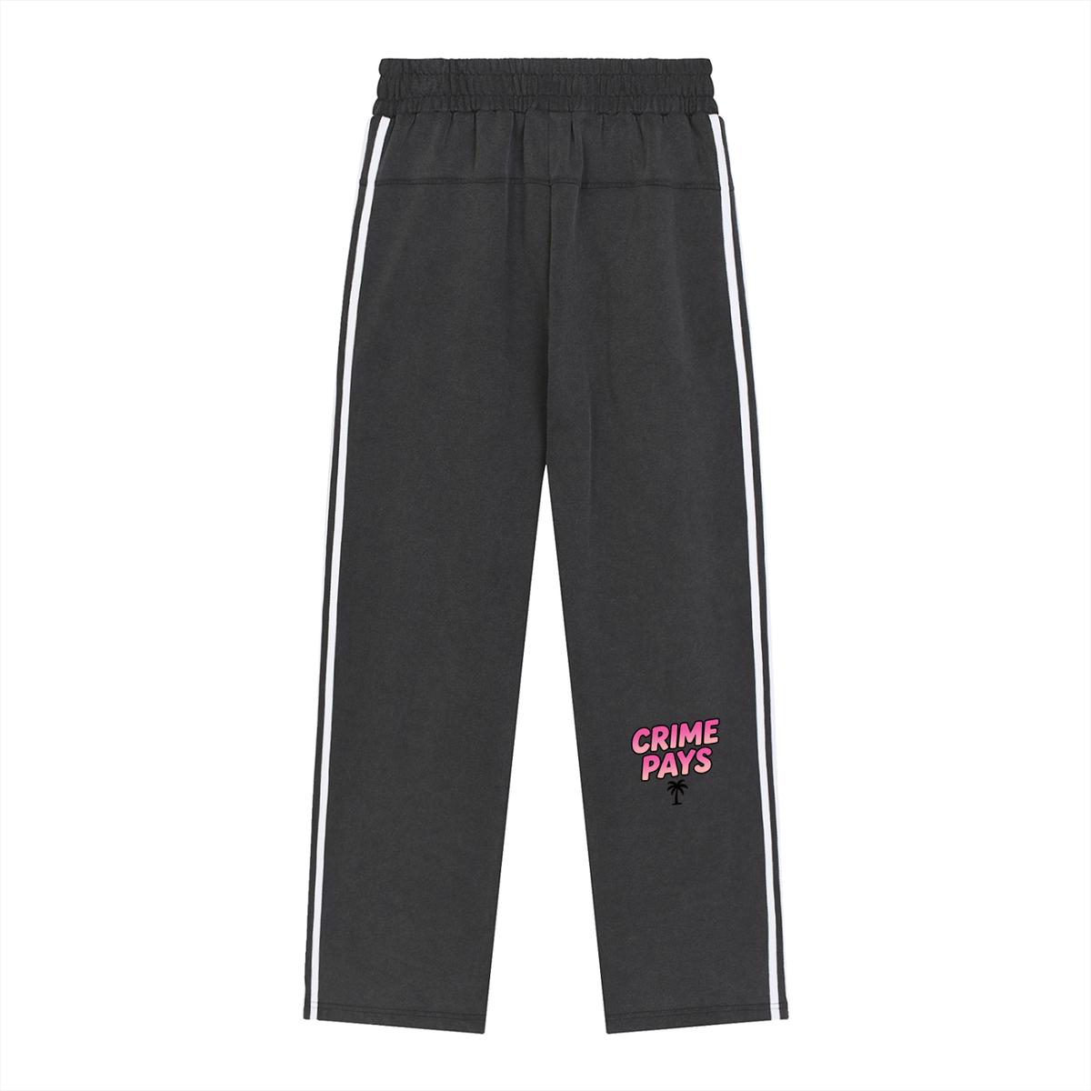Snow Washed Contrast Tape Sweatpants