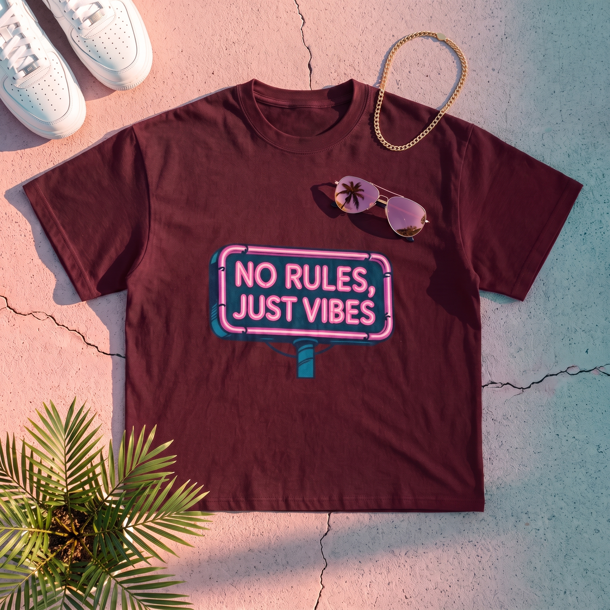 Palm Grid Tee