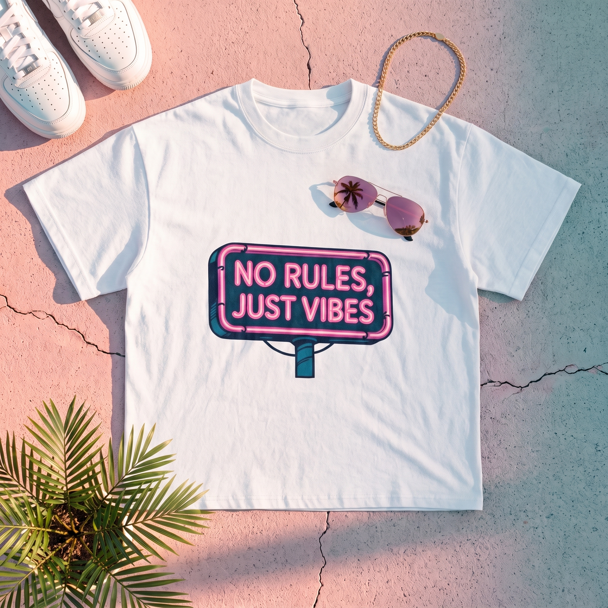 Palm Grid Tee