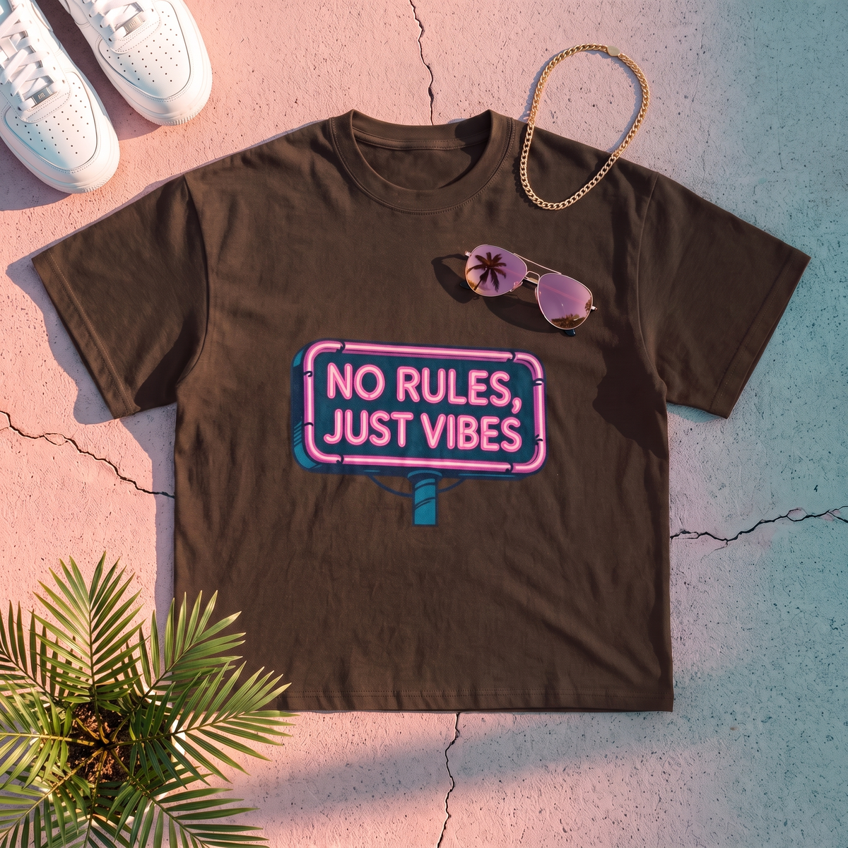 Palm Grid Tee