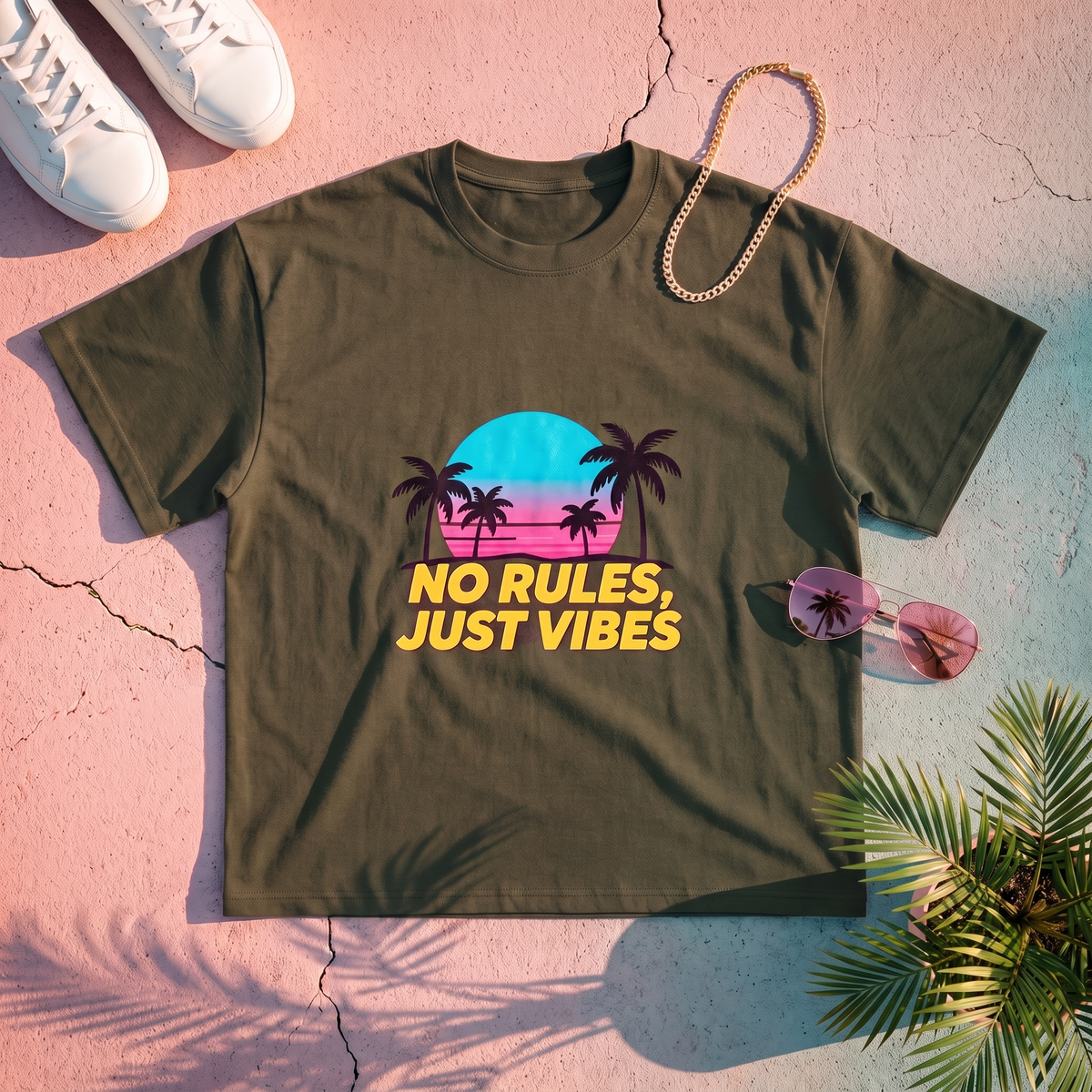 Coral Ave Sunset Tee