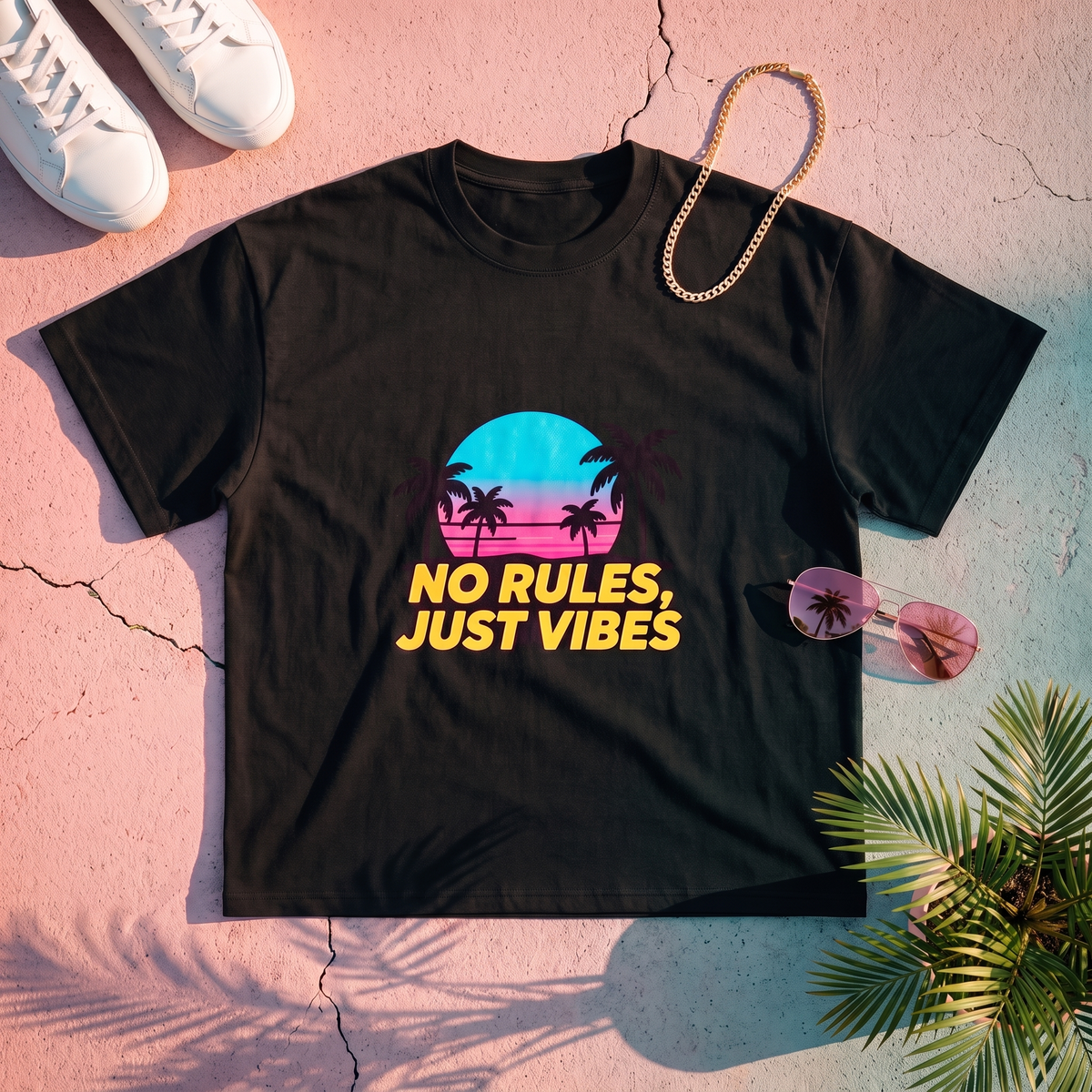 Coral Ave Sunset Tee