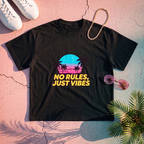 Coral Ave Sunset Tee