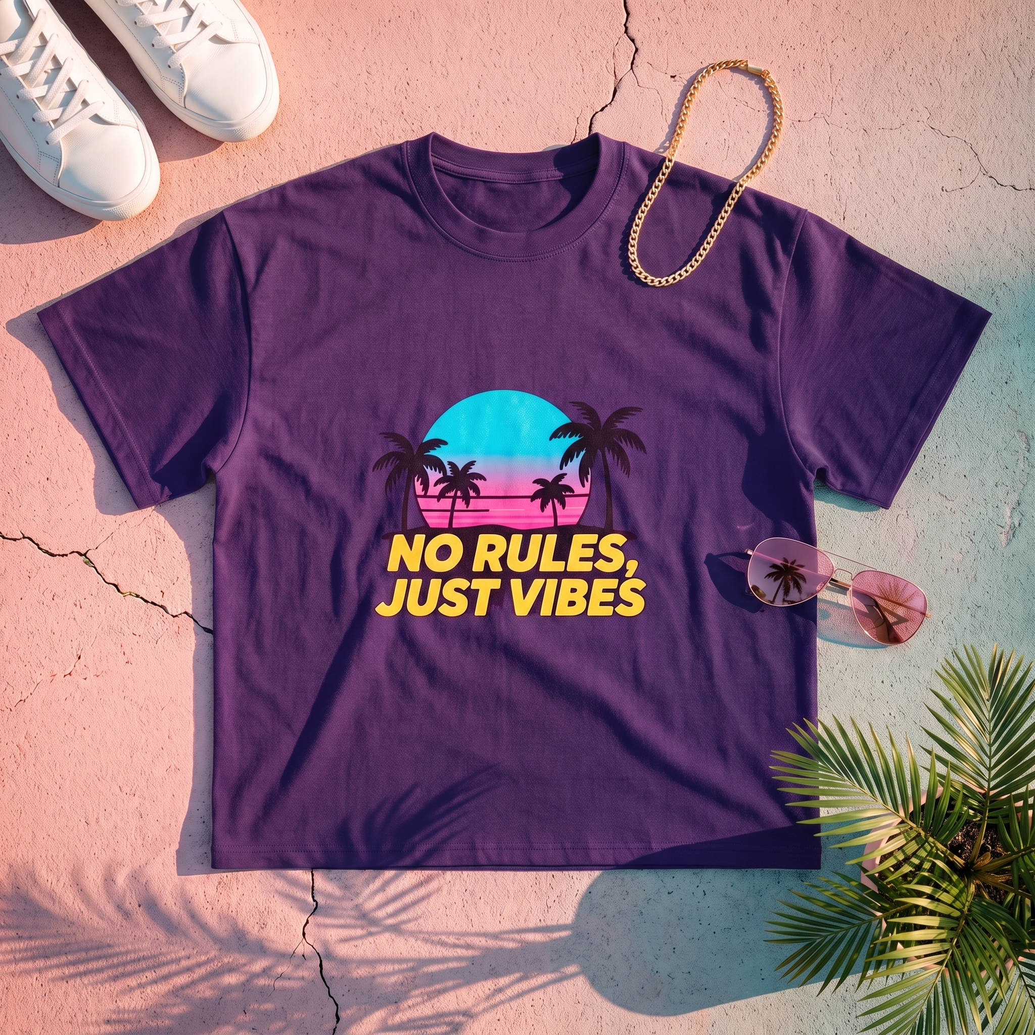 Coral Ave Sunset Tee