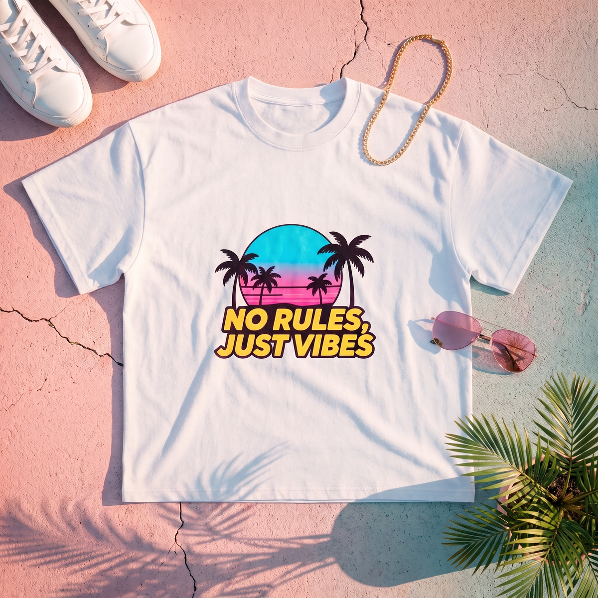 Coral Ave Sunset Tee