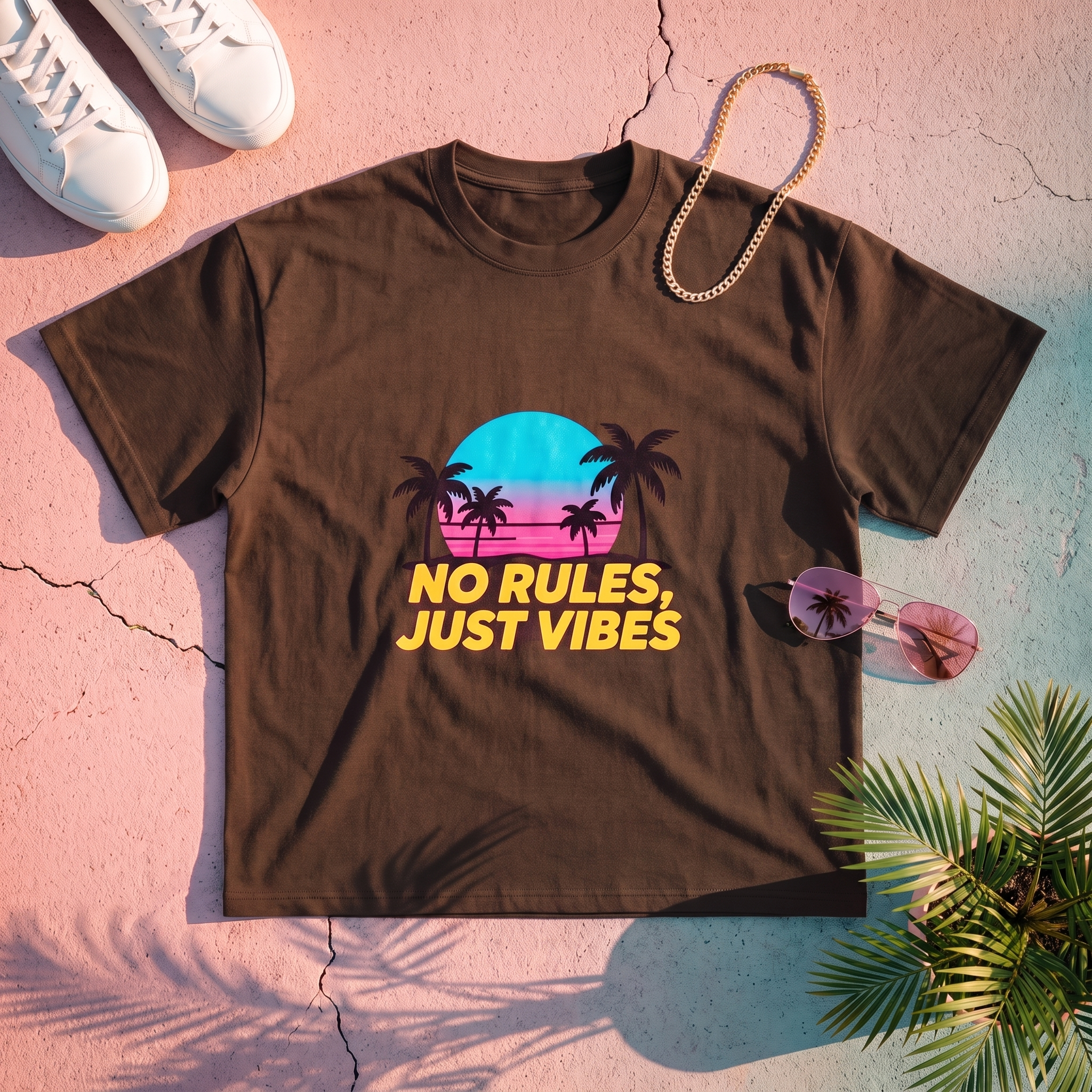 Coral Ave Sunset Tee