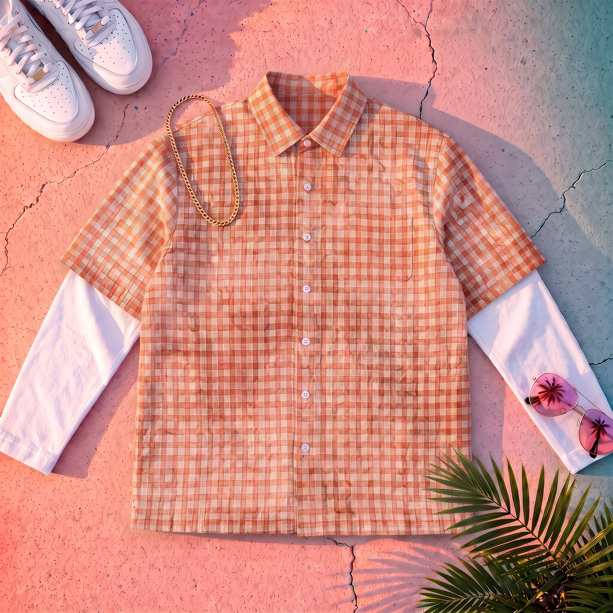 Vintage Red Plaid Shirt