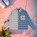 Navy Black Colorblock Shirt